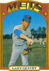 1972 Topps Baseball Cards      105     Gary Gentry